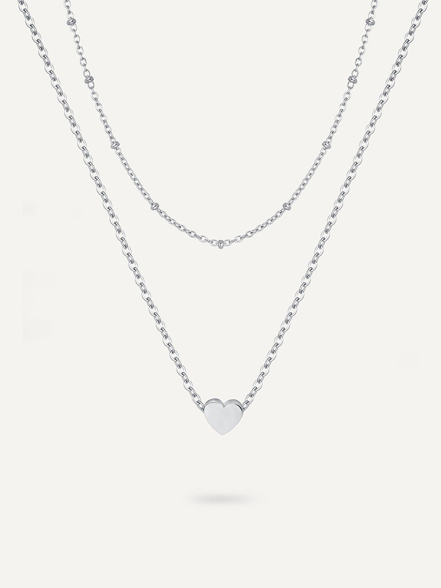 EmyriAmora Heart Layer NecklaceEmyriNecklacesSilber