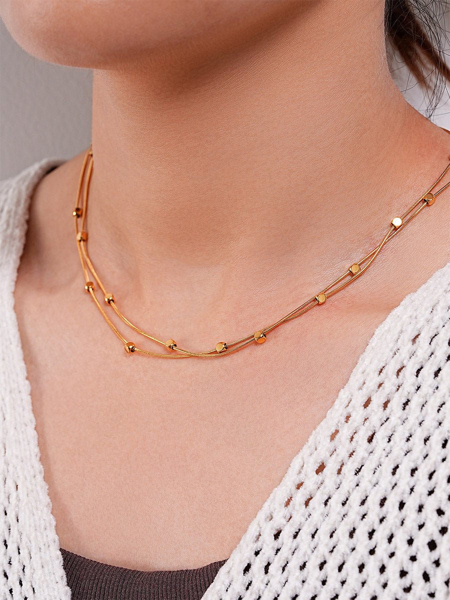 EmyriElowen Double Line NecklaceEmyriNecklacesGold