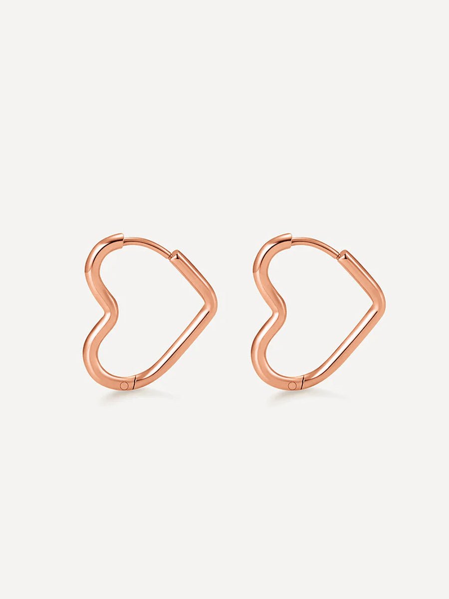 EmyriElara Heart HoopsEmyriEarringsSilber