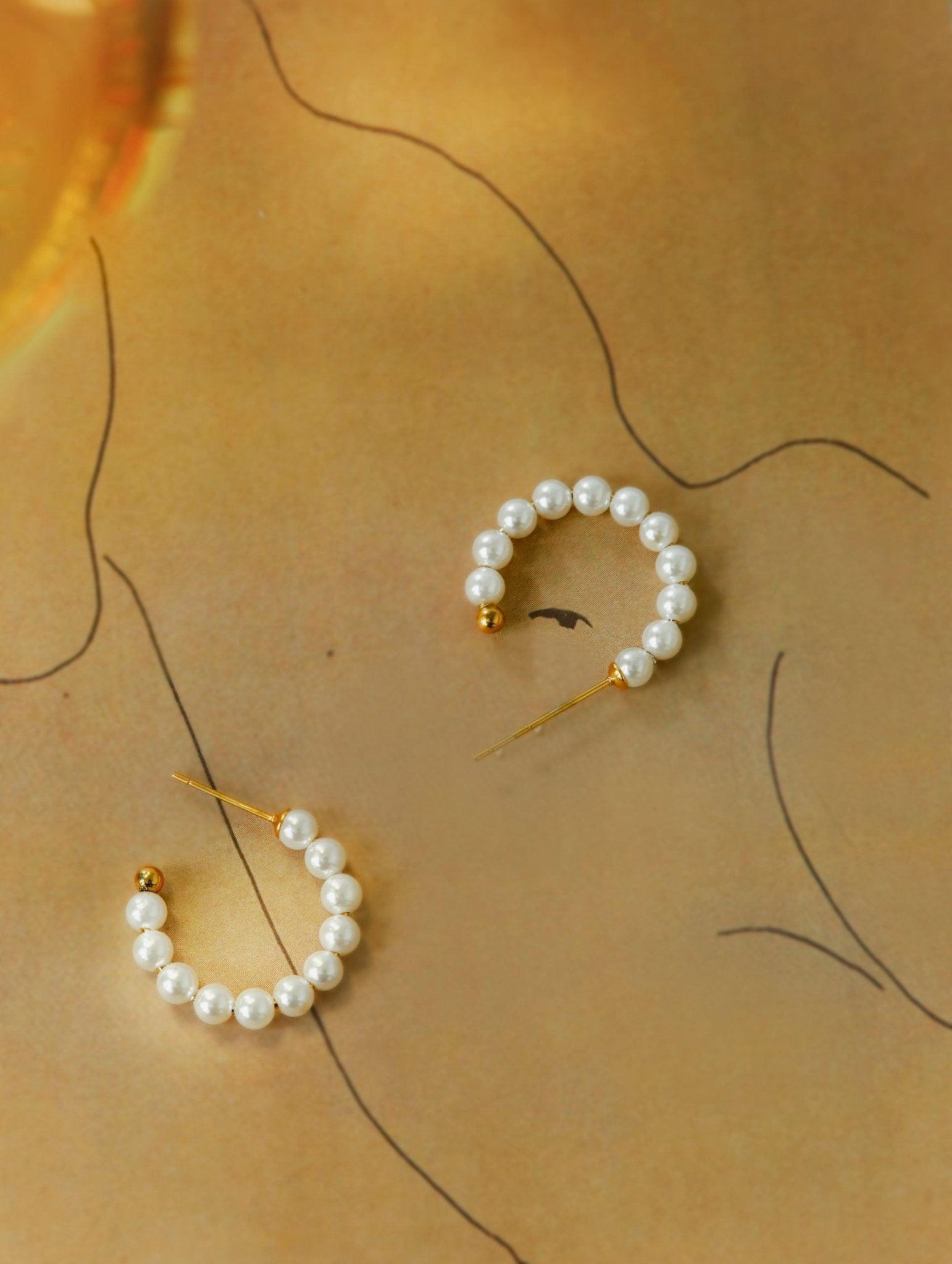 EmyriMira Pearl HoopsEmyriEarringsSilber