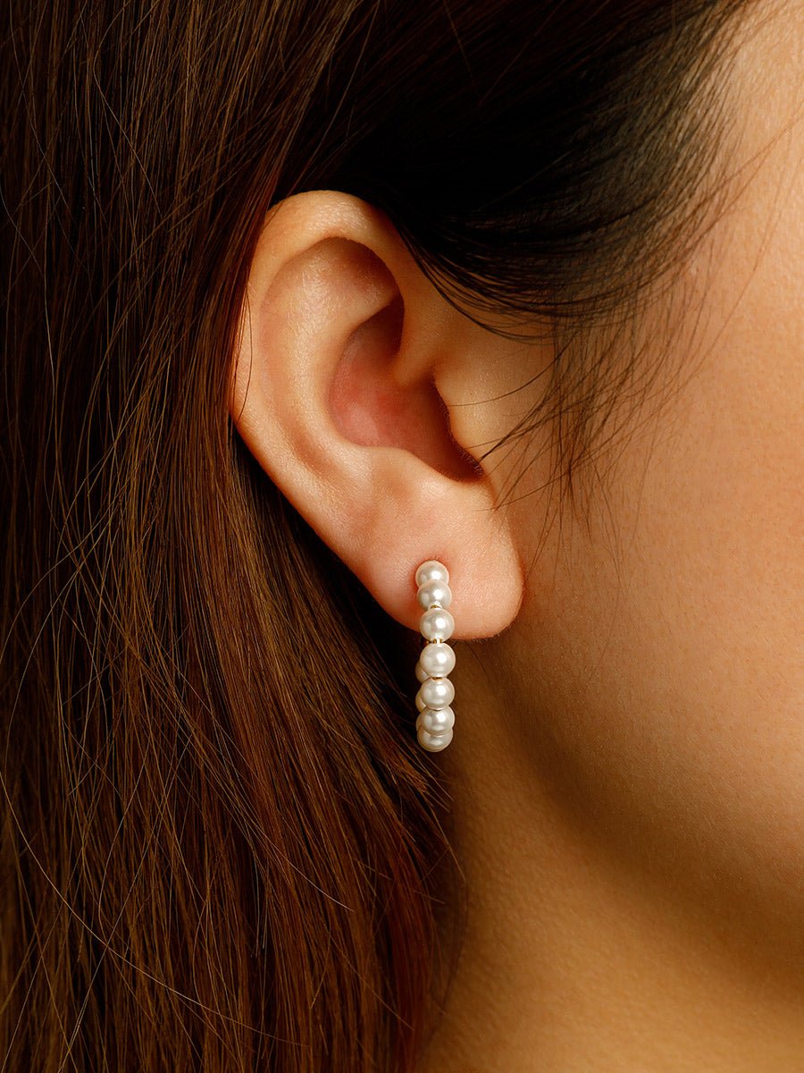 EmyriMira Pearl HoopsEmyriEarringsSilber