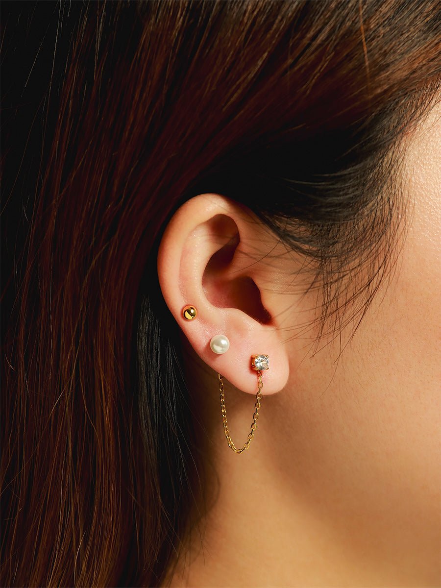 EmyriAelia Chain Stud SetEmyriEarringsGold