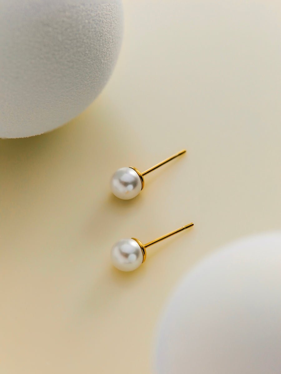 EmyriLume Pearl StudsEmyriEarringsRosé