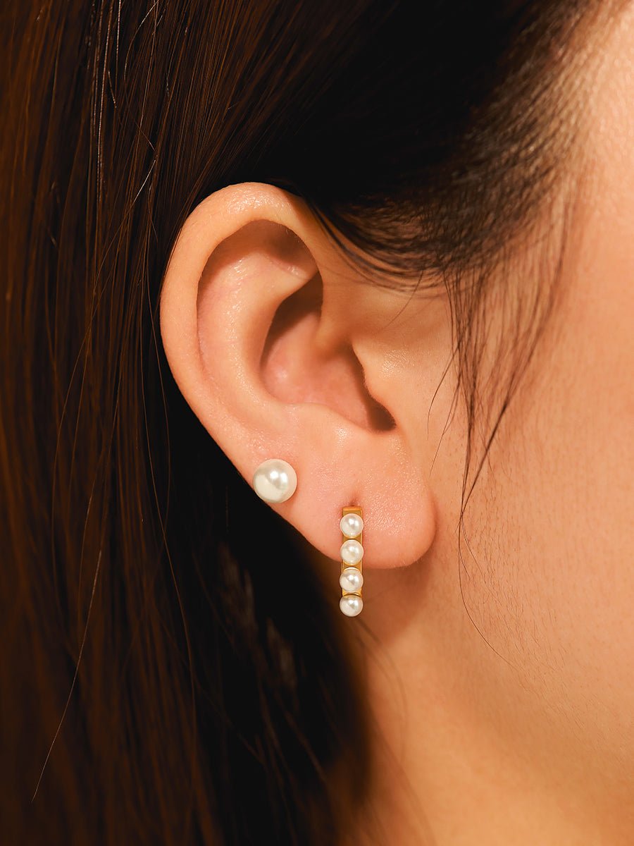 EmyriLume Pearl StudsEmyriEarringsRosé