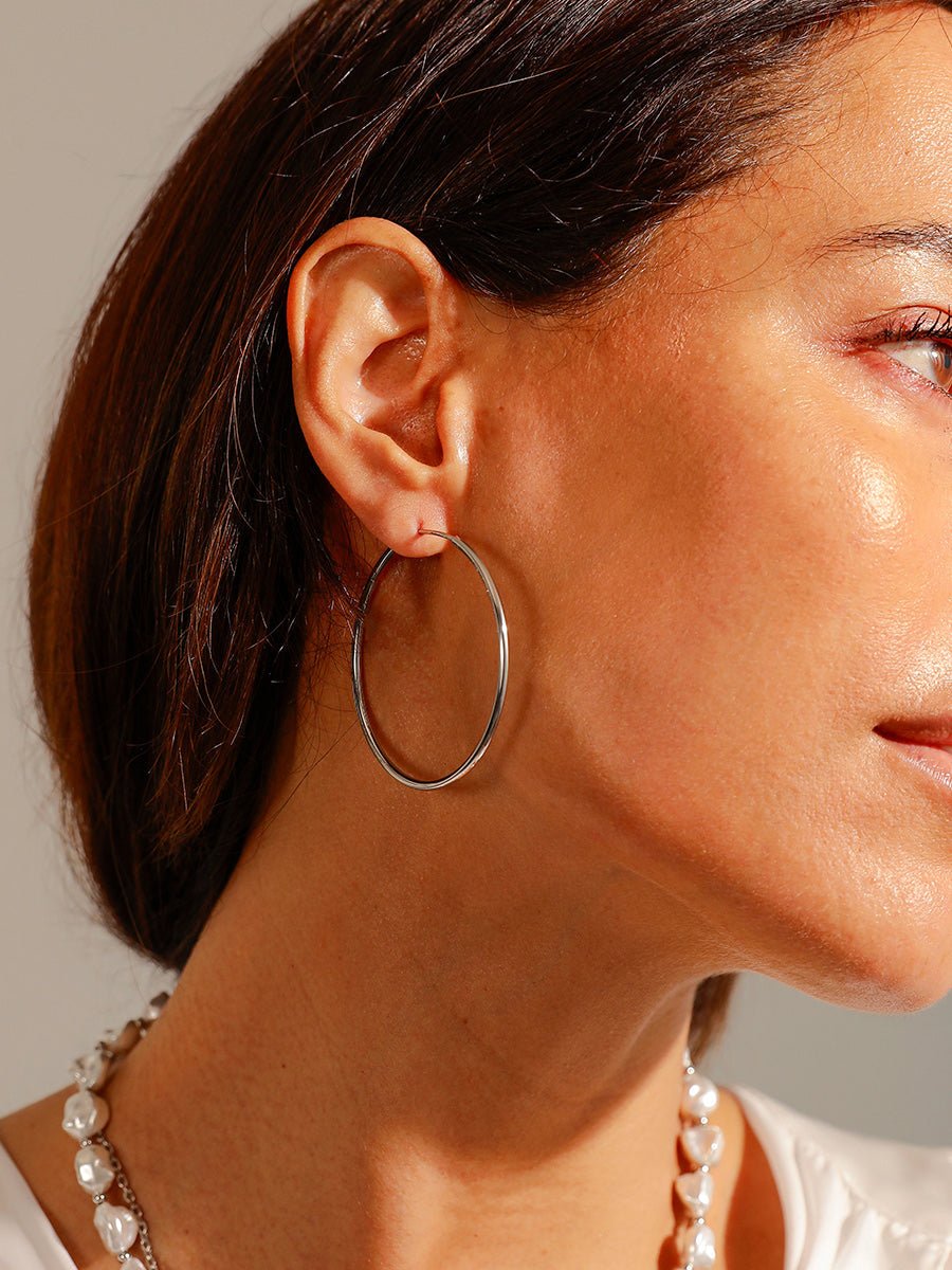 EmyriCaelis Round HoopsEmyriEarringsRosé