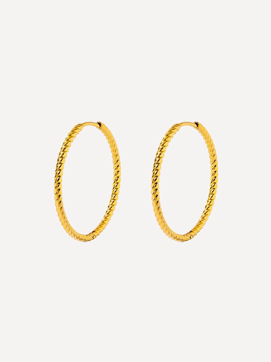 EmyriLume Twist HoopsEmyriEarringsGold