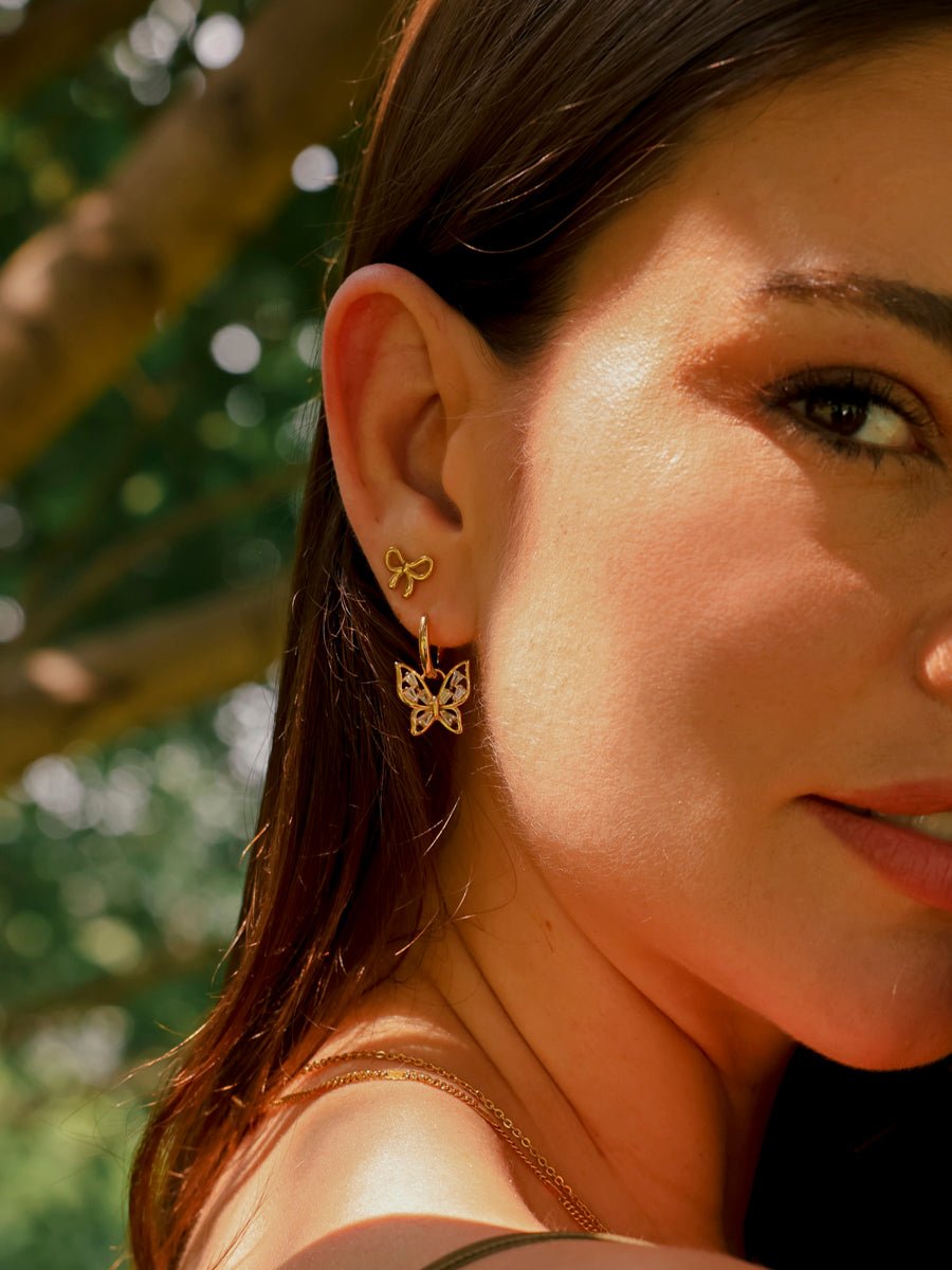 EmyriLia Bow StudsEmyriEarringsRosé