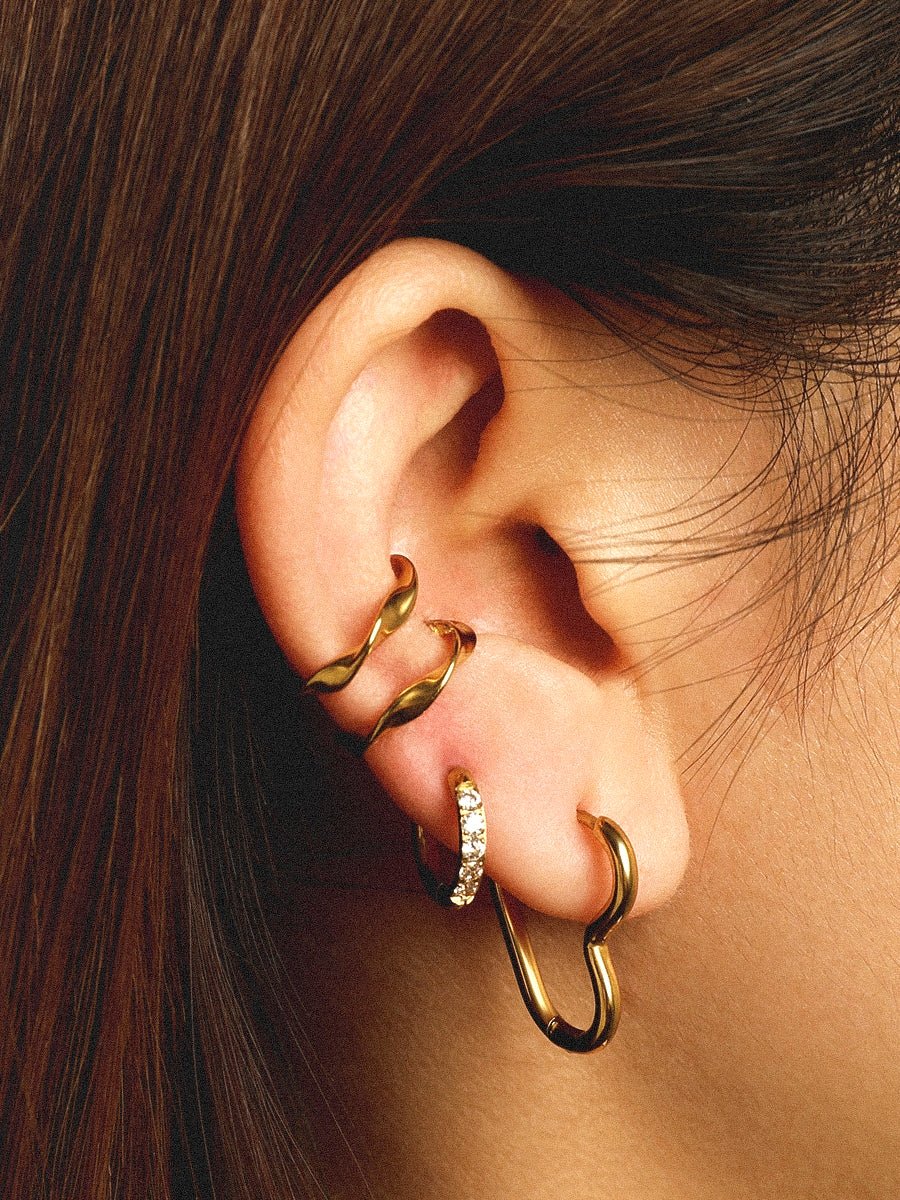 EmyriElara Heart HoopsEmyriEarringsRosé