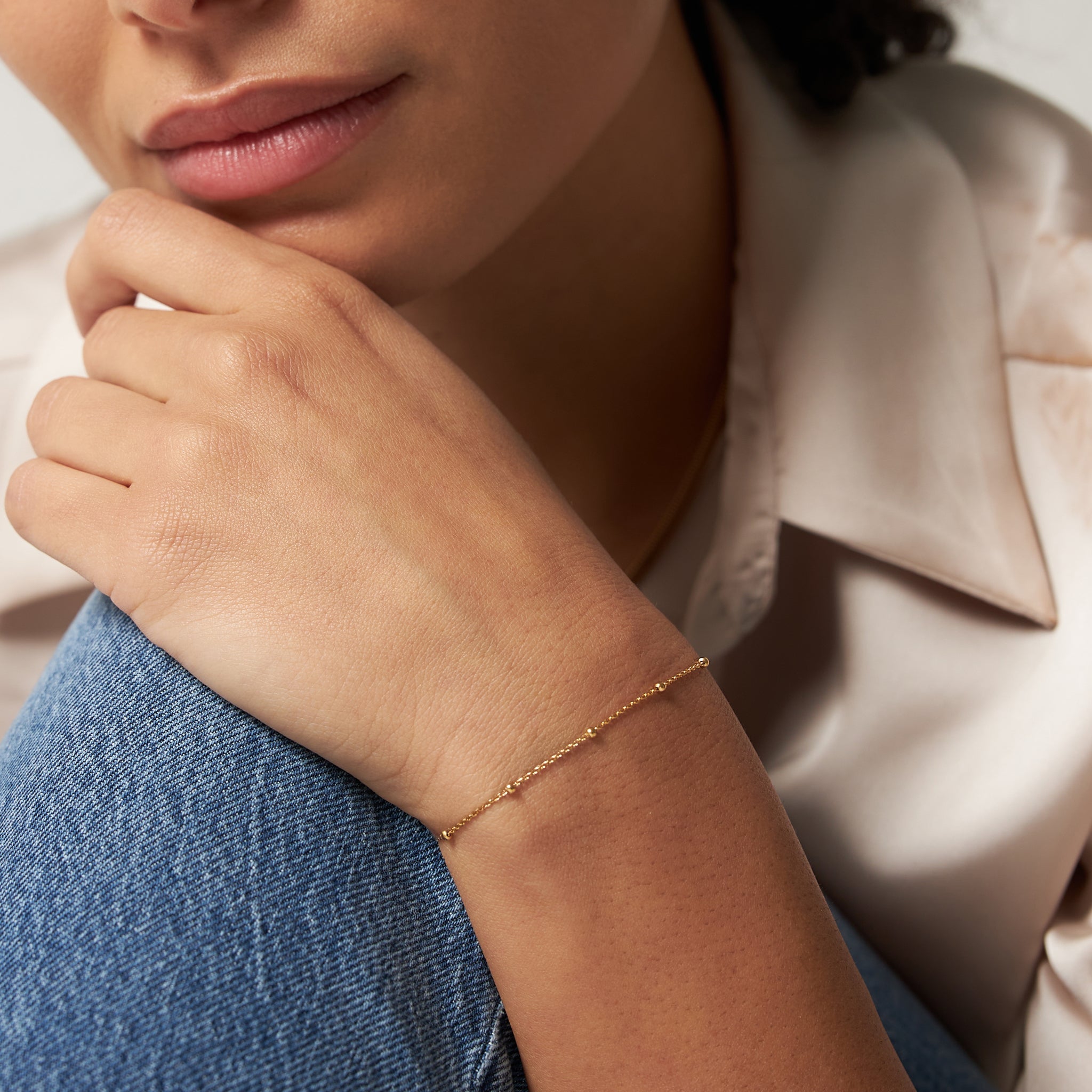 EmyriSolis Bead Chain BraceletEmyriBraceletGold